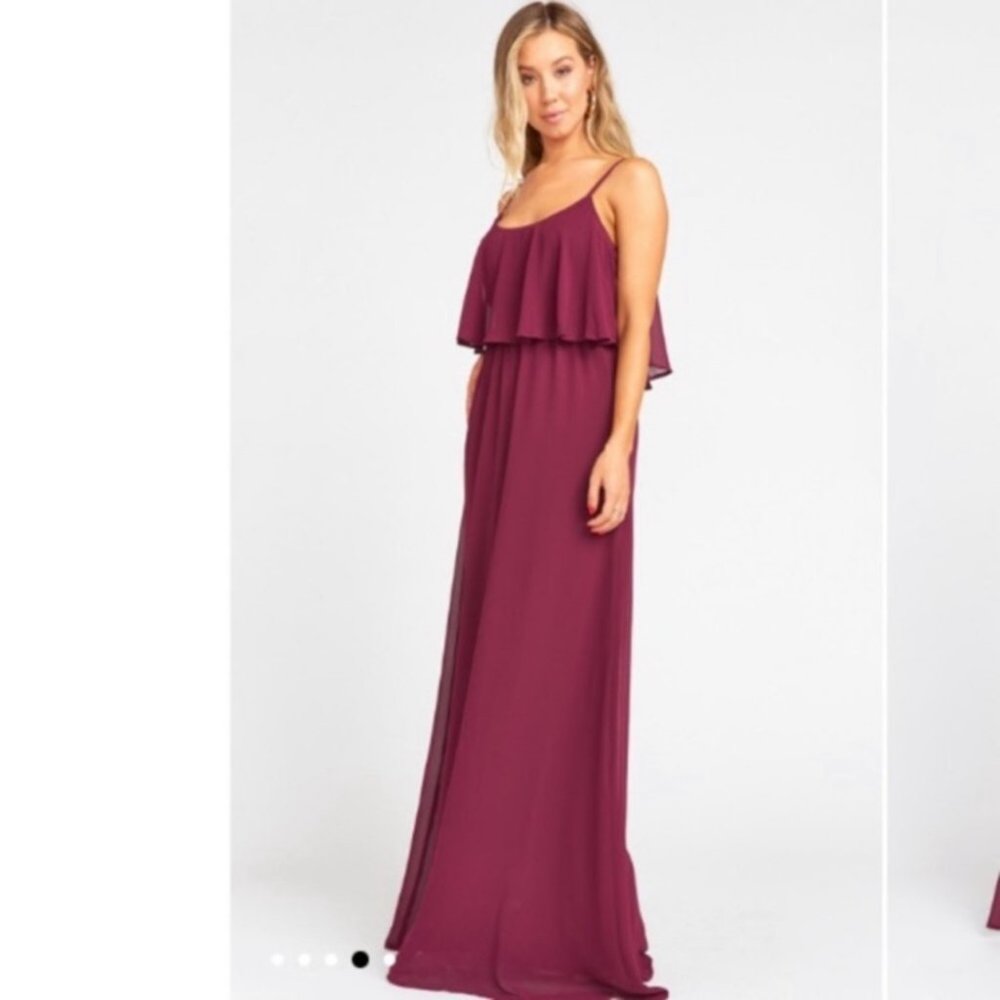 🍇SHOW ME YOUR MUMU🍇CAITLIN RUFFLE MAXI DRESS🍇 - Picture 3 of 9